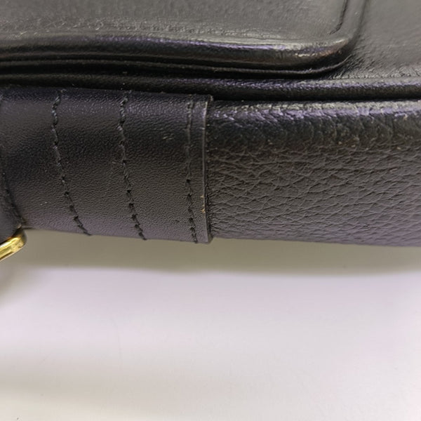 Calfskin Shoulder Bag Black