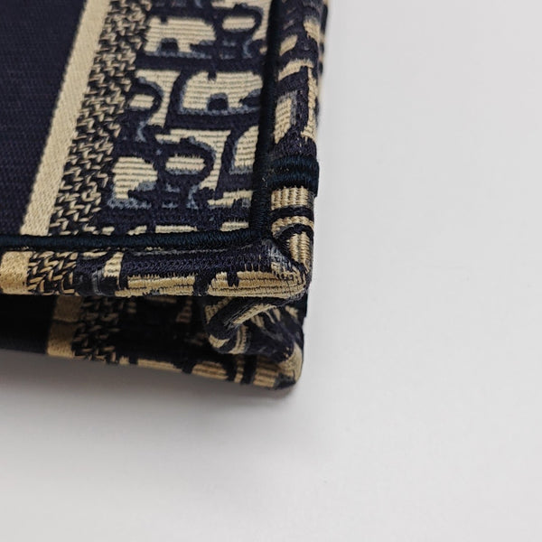 Book Tote Mini Oblique Canvas Blue