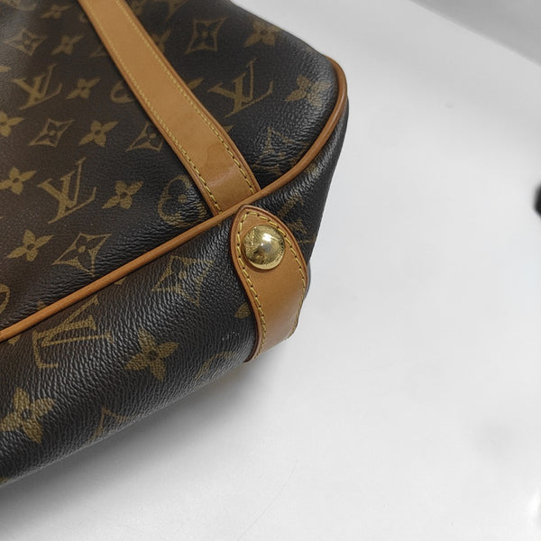 STRESA Monogram Coated Canvas Brown