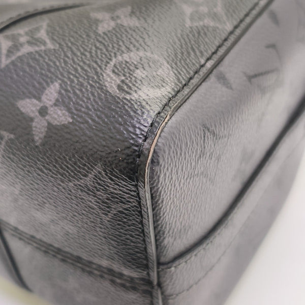 KEEPALL Monogram Coated Canvas Black