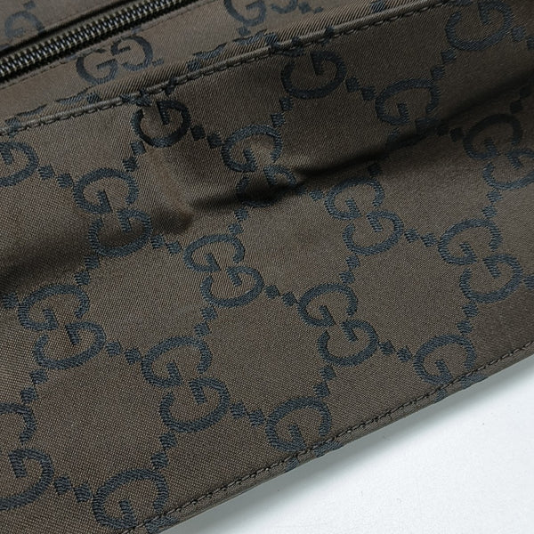 Monogram Canvas Clutch Brown