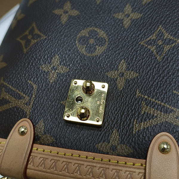 SIDE TRUNK MM Monogram Coated Canvas Brown