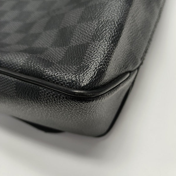 DISTRICT MM Damier Graphite Coated Canvas Gray