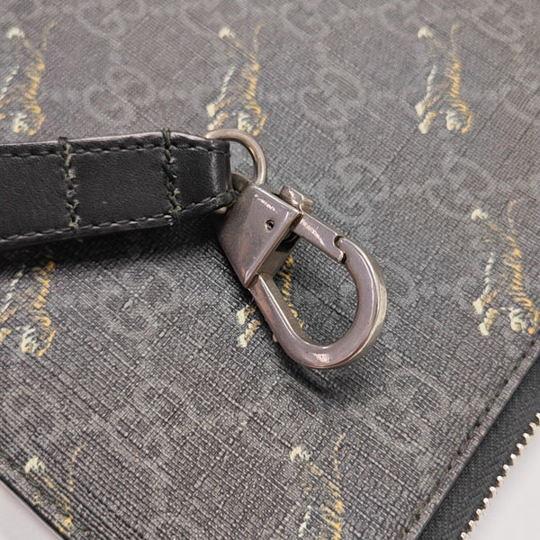 GG Supreme Monogram Coated Canvas Black