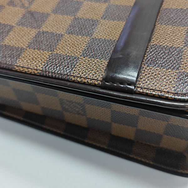 TRIBECA Damier Ebene Coated Canvas Brown