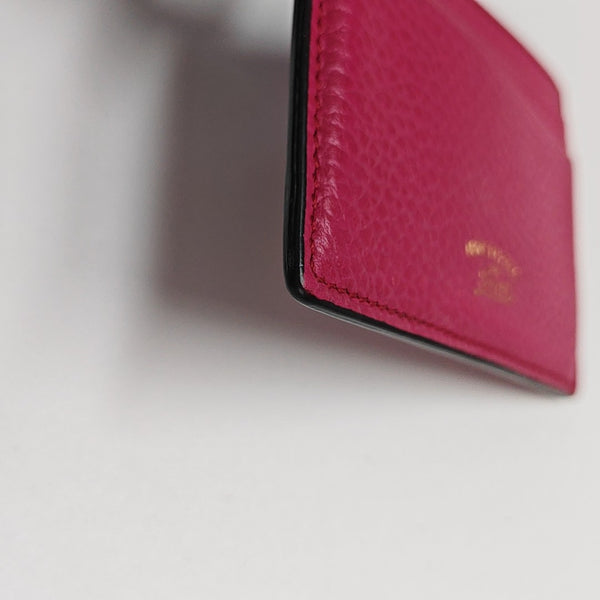 Calfskin Card Holder Red