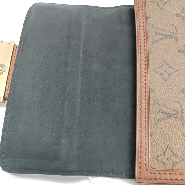 DAUPHINE Mini Monogram Coated Canvas Brown