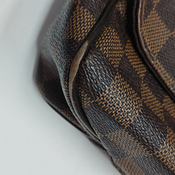 DISTRICT MM Damier Ebene Coated Canvas Brown