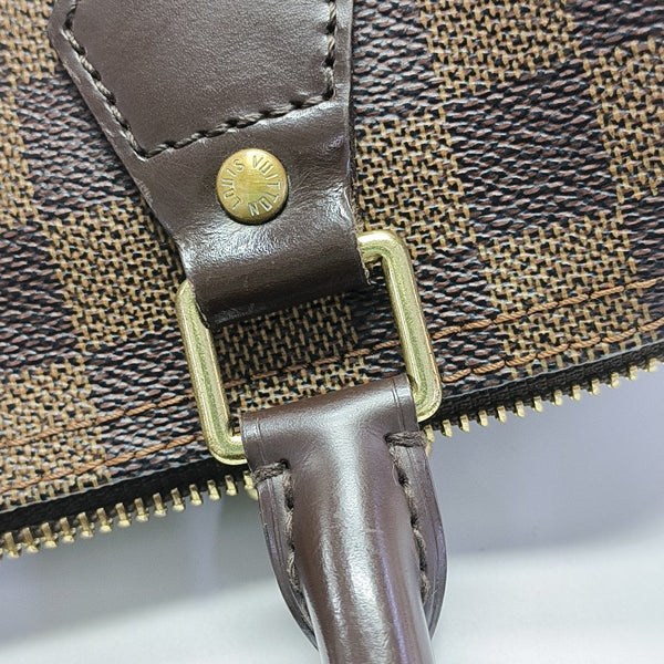 SPEEDY 25 Damier Ebene Coated Canvas Brown