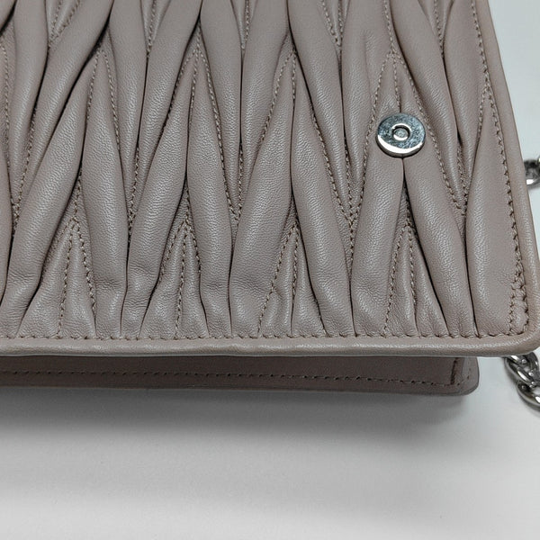 Miu Lady Quilted Lambskin Pink