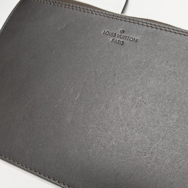 HINA Monogram Calfskin Black