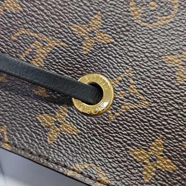 NÉONOÉ MM Monogram Coated Canvas Brown