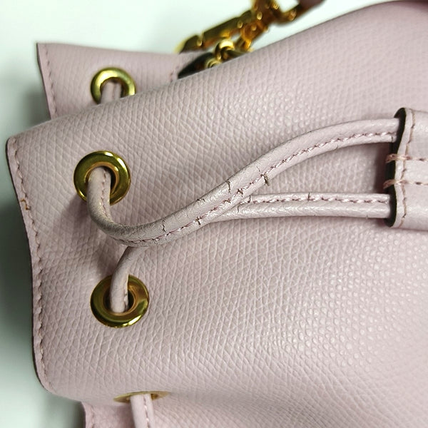 Authenticated pre-owned Mon Tresor Mini Calfskin Pink - Bucket Bag at Looply