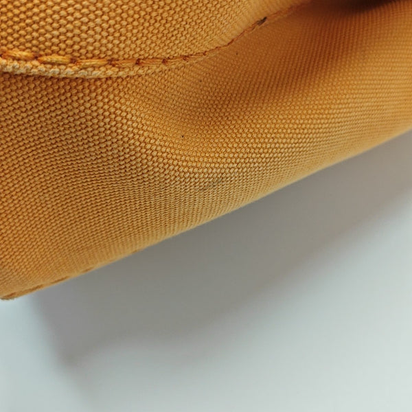 Denim Quilted Canvas Orange