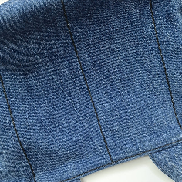 Denim Quilted Denim Blue