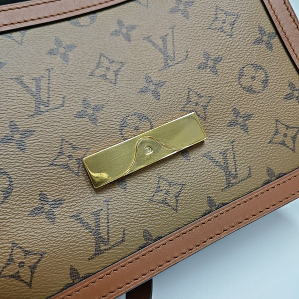DAUPHINE MM Monogram Coated Canvas Brown