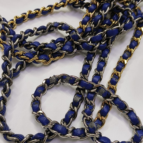 GABRIELLE Small Quilted Calfskin Blue