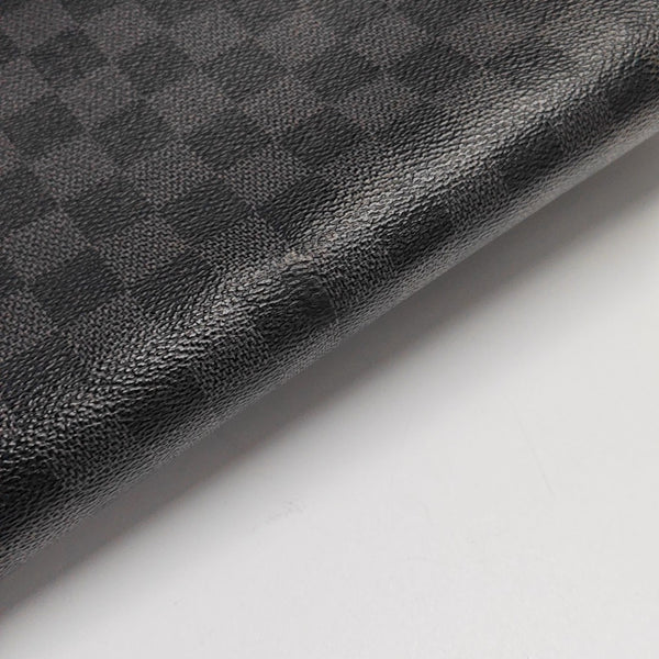 DISTRICT MM Damier Graphite Coated Canvas Gray