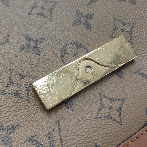 DAUPHINE MM Monogram Coated Canvas Brown