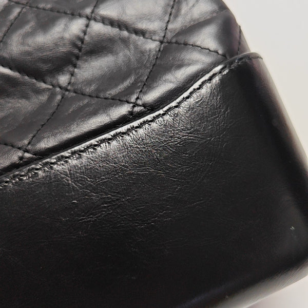 GABRIELLE Medium Quilted Calfskin Black