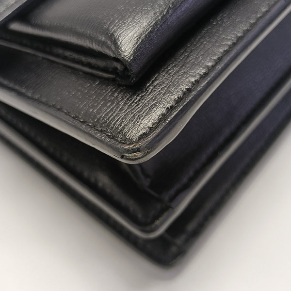 SUNSET Medium Calfskin Black