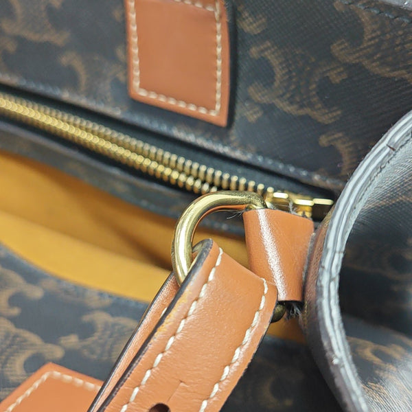 CABAS CELINE Small Coated Canvas Black