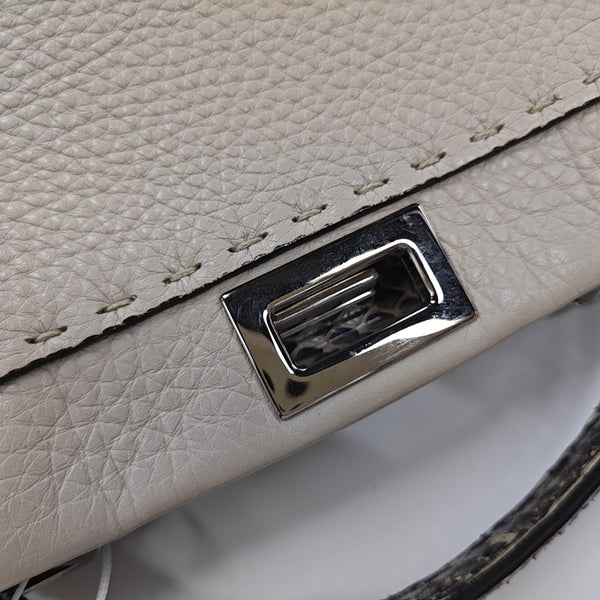 Peekaboo Mini Calfskin White