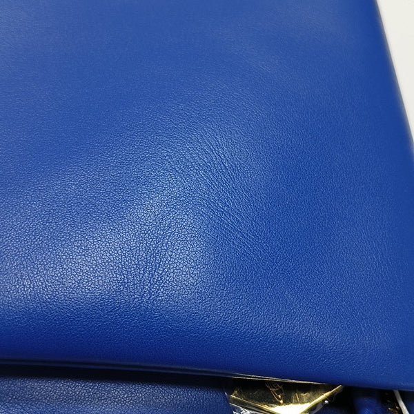 Calfskin Shoulder Bag Blue