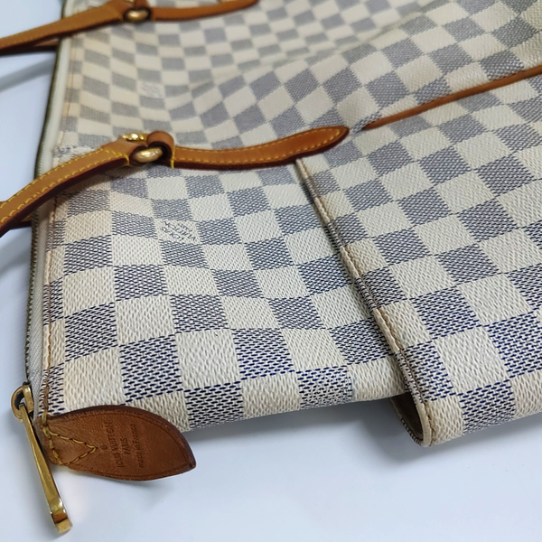 TOTALLY GM Damier Azur Coated Canvas White
