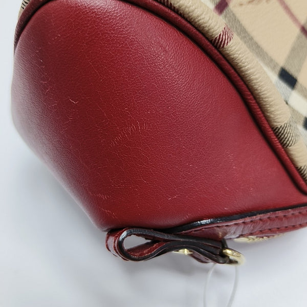 Coated Canvas Crossbody Bag Beige