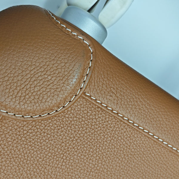 Calfskin Luggage Brown