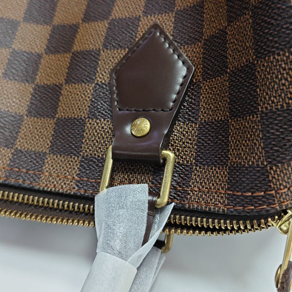 SPEEDY 25 Damier Ebene Coated Canvas Brown