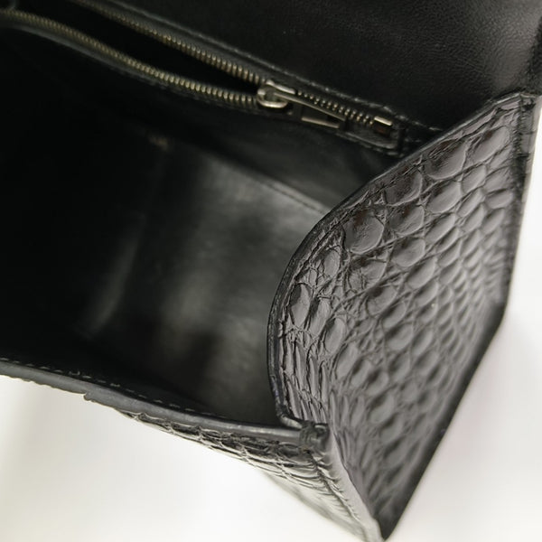 Hourglass S Calfskin Black