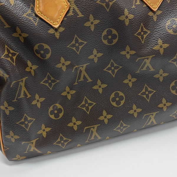 SPEEDY 30 Monogram Coated Canvas Brown