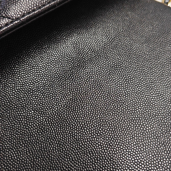 CLASSIC FLAP Mini Quilted Grained Calfskin Black