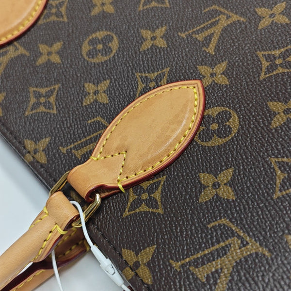 SAC PLAT MM Monogram Coated Canvas Brown