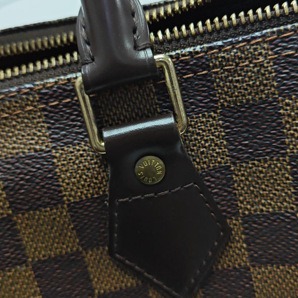 SPEEDY 25 Damier Ebene Coated Canvas Brown