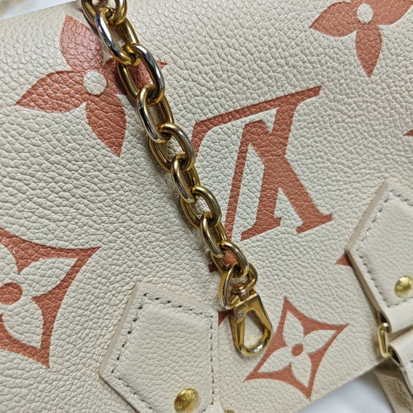 SPEEDY 20 Monogram Calfskin Beige