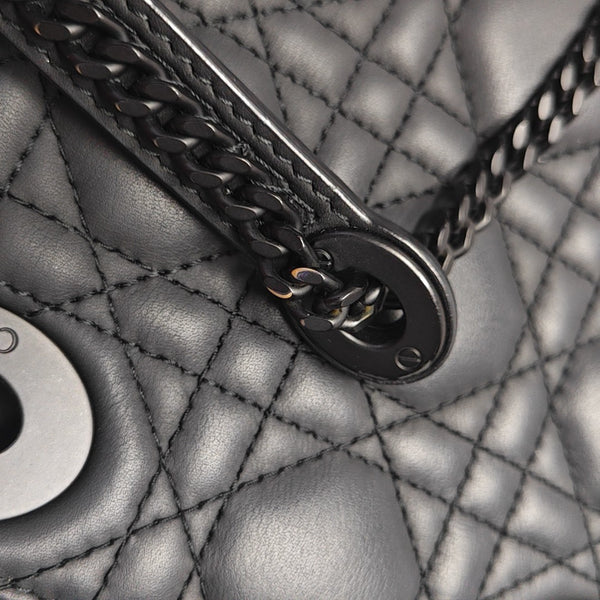 Lady Dior Mini Cannage Lambskin Black