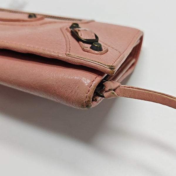 Classic City Lambskin Pink Wallet