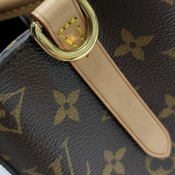 MONTAIGNE Monogram Coated Canvas Brown