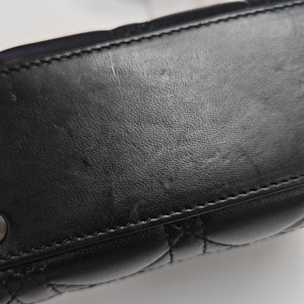 Lady Dior Mini Quilted Lambskin Black