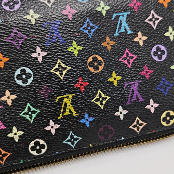 LV × TM ZIPPY Monogram Coated Canvas Black Wallet