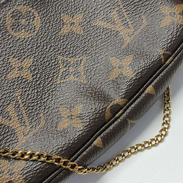 ACCESSOIRES Mini Monogram Coated Canvas Brown