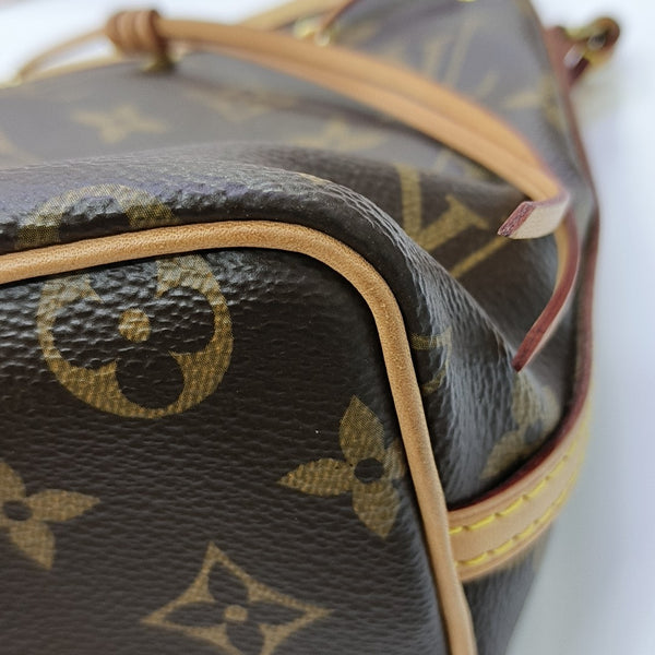 NÉONOÉ Nano Monogram Coated Canvas Brown