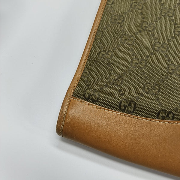 Canvas Clutch Green