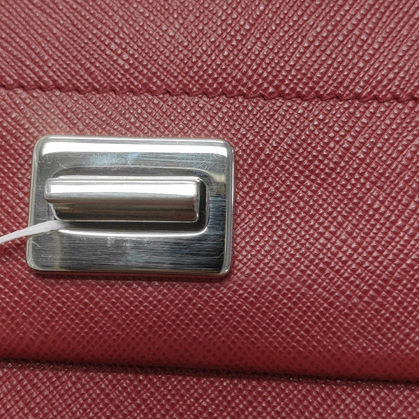 Saffiano Calfskin Shoulder Bag Red