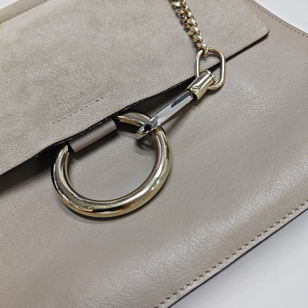 Faye Medium Calfskin Gray