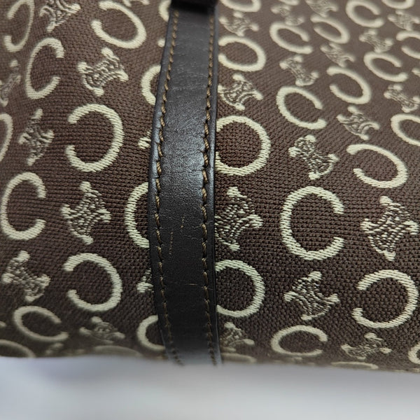 Canvas Top Handle Bag Brown