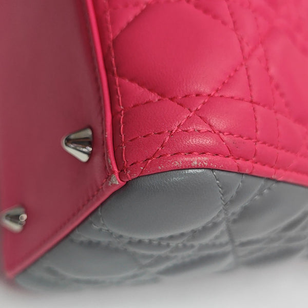 Lady Dior Medium Cannage Lambskin Red